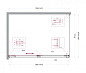 Душевой уголок BELBAGNO SOFT_CLOSE-1-AH-1-140/100-C-GM