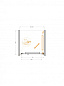 Душевая дверь в нишу CEZARES LUX-B-FS-1-80-C-GM