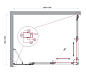 Душевой уголок BelBagno LUCE-AH-21-130/100-C-Cr