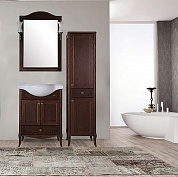 Комплект мебели для ванной комнаты напольный ASB-Woodline Салерно 65, орех антикварный