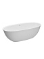 Ванна из искусственного камня Solid Surface 1700x760x540, BELBAGNO BB-MARINO-170-76-54-SSB белая матовая