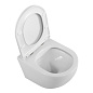Унитаз подвесной безободковый с сиденьем BelBagno UNO BB3105CHR/SC
