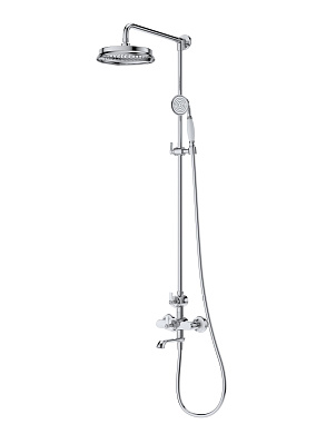 Душевая стойка со смесителем и изливом CEZARES LIBERTY-F-CVD-01, хром