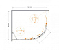 Душевой уголок CEZARES MOLVENO-RH-2-120/100-C-BORO-IV