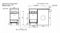 Комплект мебели для ванной комнаты напольный Эстет Dallas Luxe 1100х482, 2 ящика, правосторонний