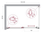 Душевой уголок BelBagno LUCE-AH-1-130/90-C-Cr