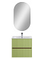 Тумба подвесная с керамической раковиной, Art&Max ELEGANT, 60 см бран AM-ELEGANT-600-2C-SO-MN-P+AM7110-60