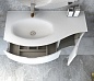 Тумба с раковиной из искусственного мрамора для ванной комнаты Cezares Vague 104 см Rovere sbiancato