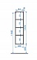 Колонна подвесная Эстет Dallas Luxe 400*340*1570, левосторонняя, ФР-00001947