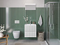 Тумба с раковиной подвесная BelBagno UNO-MINI-800-2C-SO-BO Белый матовый, раковина белая BB-8099-3-80