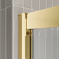 Душевой уголок BelBagno LUCE-A-2-100-C-ORO прозрачное стекло, профиль глянцевое золото