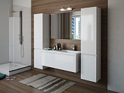 Комплект мебели для ванной комнаты подвесной Эстет Dallas Luxe 1000х482, 1ящик, правосторонний