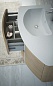 Комплект мебели с раковиной из искусственного мрамора для ванной комнаты Cezares Soho 150 см Rovere Sbiancato