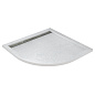 Поддон из искусственного мрамора CEZARES TRAY-AS-R-80-30-W с сифоном TRAY-AS-01