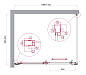 Душевой уголок BelBagno LUCE-AH-1-110/90-C-Cr прозрачное стекло, профиль хром