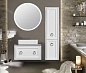 Комплект мебели для ванной комнаты подвесной ASB-Woodline Рома 80С, белый