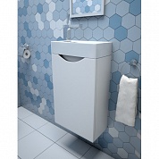 Комплект мебели для ванной комнаты подвесной Эстет Mini 400х220, левосторонний