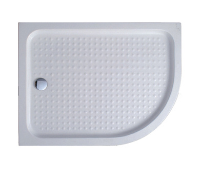 Акриловый поддон ассиметричный, левый CEZARES TRAY-A-RH-120/90-550-15-W-L