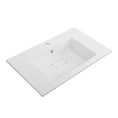Раковина из искусственного мрамора 80 см CEZARES CZR-800/480-LV-MR-PRS