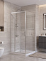 Душевой уголок BelBagno UNO-195-AF-31-90-C-IN, профиль сатин, стекло прозрачное.