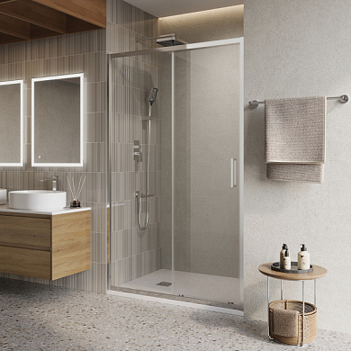 Душевая дверь в нишу BelBagno LUCE-BF-1-140-C-Cr