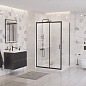 Душевой уголок BelBagno UNO-195-AH-1-140/70-C-NERO