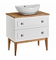 Комплект мебели для ванной комнаты напольный ASB-Woodline Каталина 80, White