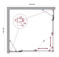 Душевой уголок BelBagno LUCE-AH-22-125/120-C-Cr