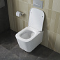 Унитаз подвесной безободковый с сиденьем и смывом ТОРНАДО BelBagno DUE-TOR BB5171CH-TOR/SC