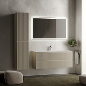 Тумба с керамической раковиной подвесная, SANCOS Snob R, 120 см Beige Soft SNR120CE+CN7017