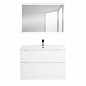 Тумба с керамической раковиной для ванной комнаты BelBagno Etna-H60, 120 см Bianco Lucido