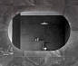Зеркало с подсветкой и датчиком движения CEZARES CZR-SPC-VAGUE-1100-700-MOV