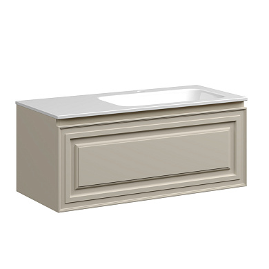 Very База под раковину подвесная с одним выкатным ящиком, 995х445х406 Beige Soft VR100RCE правосторонняя