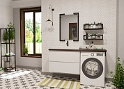 Комплект мебели для ванной комнаты подвесной Эстет Malibu Luxe 1550х500, 2 ящика, левосторонний