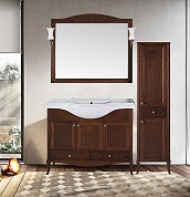 Комплект мебели для ванной комнаты напольный ASB-Woodline Салерно 105, орех антикварный