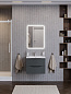 Тумба с керамической раковиной подвесная BelBagno МАРИНА-МИНИ2.0 (Marino-MINI-2.0) 60 Темно-серый матовый, раковина BB-8099-3-60+Marino-MINI-2.0-600-2C-SO-GSO-P