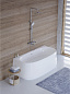 Акриловая ванна пристенная CEZARES CZR-LUX-WALL-170-80-58