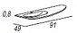Раковина акриловая Solid Surface левосторонняя Cezares Soho 50225