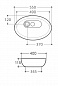 Раковина керамическая накладная Art&Max AM3570-C