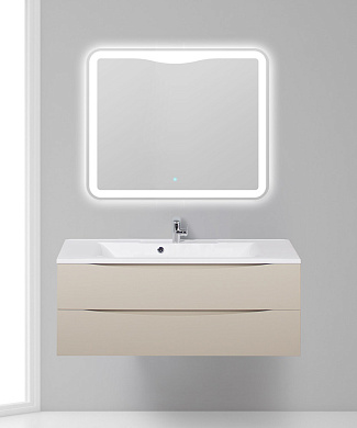 Тумба с раковиной подвесная BelBagno Marino 1200, Crema Opaco, 1200x450x500, MARINO-1200-2C-SO-CO-P/BB1200/450-LV-MR-PR