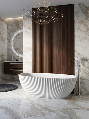 Ванна из искусственного камня Solid Surface CEZARES CZR-BELLAGIO-170-80-56-SSB
