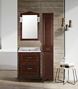 Комплект мебели для ванной комнаты напольный ASB-Woodline Римини Nuovo 60, орех антикварный
