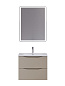 Тумба с керамической раковиной подвесная BelBagno МАРИНА-МИНИ2.0 (Marino-MINI-2.0) 60 Светло-Бежевый Матовый, раковина BB-8099-3-60+Marino-MINI-2.0-600-2C-SO-LСO-P