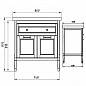 Комплект мебели для ванной комнаты напольный ASB-Woodline Гранда 85, Grigio