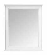 Зеркало ASB-Woodline Венеция 70 см, белый патина серебро, 11940