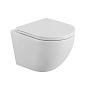 Унитаз подвесной безободковый с сиденьем BelBagno UNO BB3105CHR/SC
