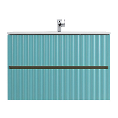 ELEGANT База под раковину подвесная с двумя выкатными ящиками, 90 см AM-ELEGANT-900-2C-SO-MM-LED светло-зеленый матовый