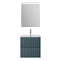 Тумба с раковиной подвесная BelBagno UNO-600-2C-SO-AO Голубой матовый, раковина белая BB-8099-60