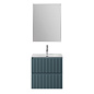Тумба с раковиной подвесная BelBagno UNO-MINI-600-2C-SO-AO Голубой матовый, раковина белая BB-8099-3-60