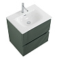 Тумба с раковиной подвесная BelBagno UNO-600-2C-SO-VO Еловый матовый, раковина белая BB-8099-60